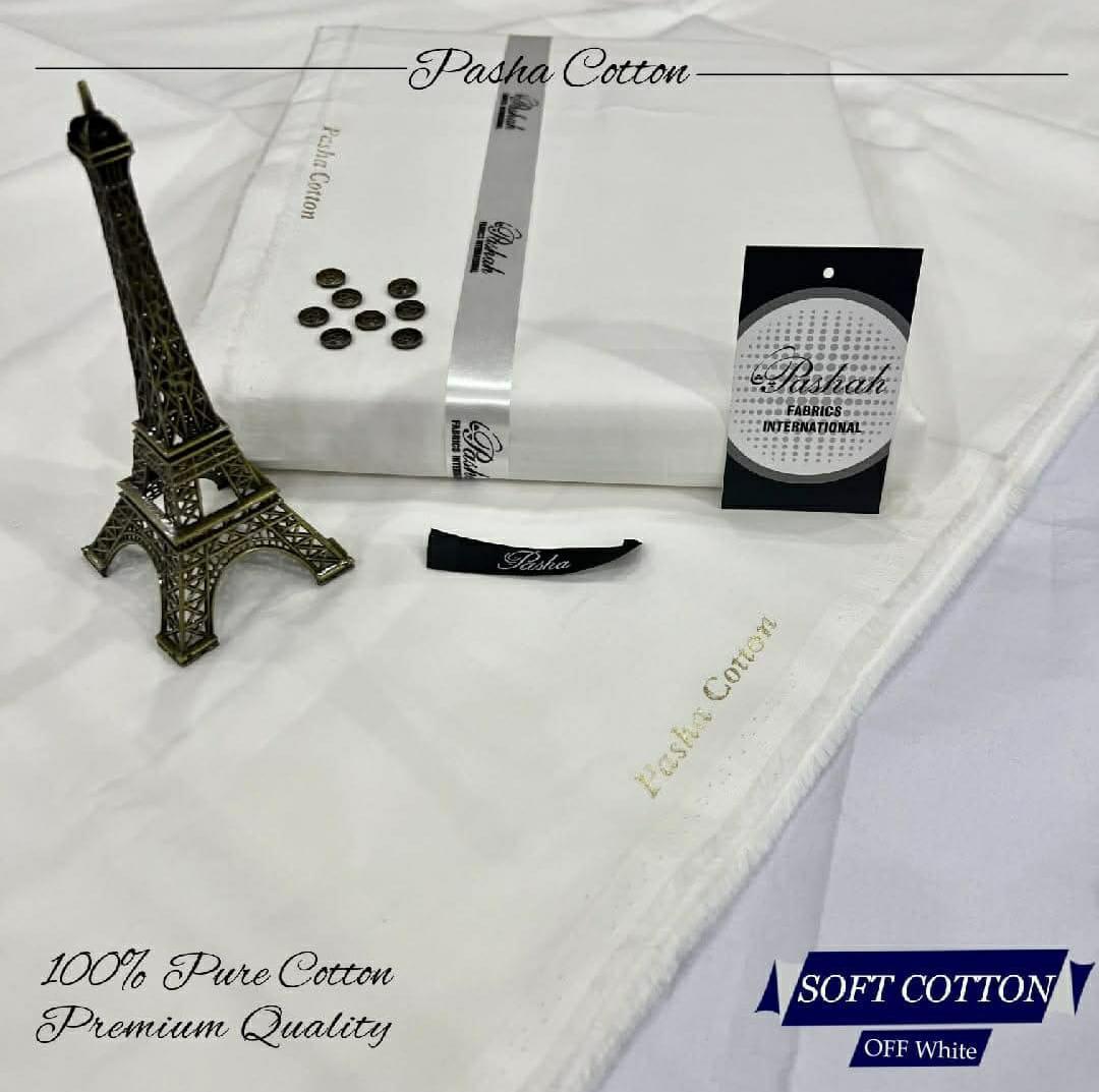 Pasha Soft Cotton – Men’s Premium Unstitched Fabric | Luxury Summer Collection 2025